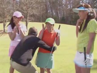 Erika Hiramatsu Takes Two Clubs shortly after Golf -Uncensored JAV-