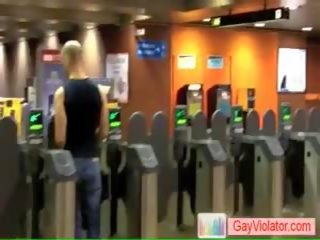 Stripling Gets Banged In Subway By Gayviolator