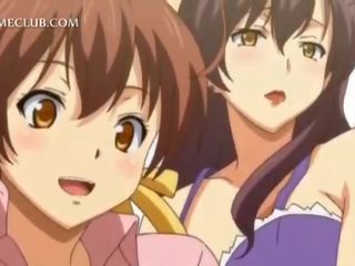 Tiener- 3d anime adolescent vechten over- een groot putz