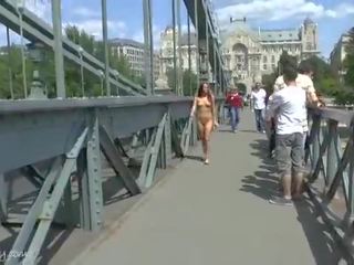 Crazy Naked Tereza films Her grand Body On Public Streets