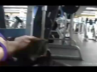 Aiden lovely brunette divinity public flashing tits and ass at the gym