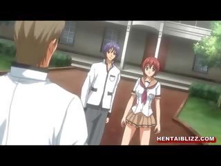 Coed hentai bé với bigtits cứng wetpussy poking
