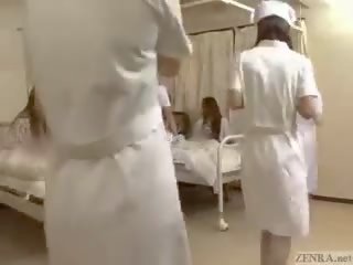 Apstāties the laiks līdz fondle japānieši medmāsas!