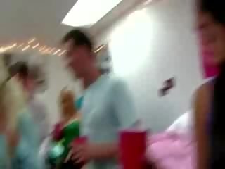 Extraordinary wet t shirt contest in dorm room with awesome girls