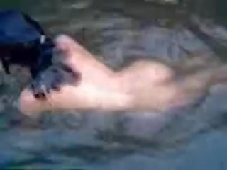 First-rate and busty amateur teen cookie swimming naked in the river - fuckmehard.club