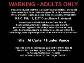 Hunter Vance Is Gangbanging Anal Aperture Of Al Carter