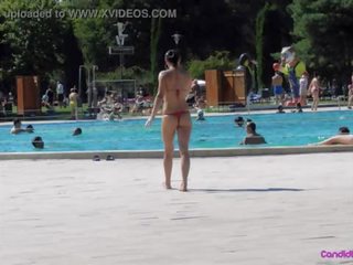 Strand voyeur sensational bikini meisjes topless slecht weasel