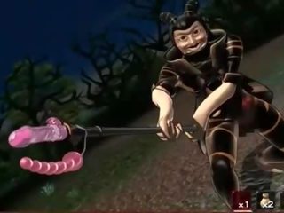 Voluptuous hentai slave pussy fucked by monster tentacles