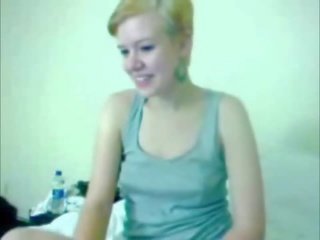 Cẩm nosound: cô gái tóc vàng gà con natali saunders thủ dâm trong trước của các webcam