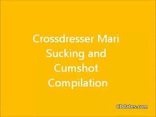 Crossdresser suck and cum