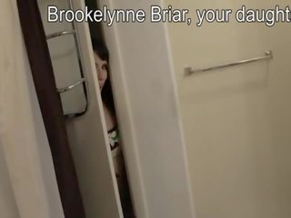Brookelynn briar daughater encouraging tatuś do sperma na jej twarz