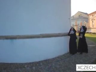 Bizzare sex clip with catholic nuns! With monster!