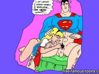 Superman 和 supergirl 狂欢