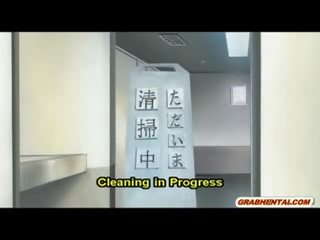Με πλούσιο στήθος hentai πατήσαμε σκληρά σε ο τουαλέτα
