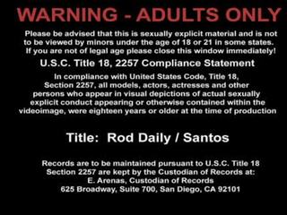 Tattooed gays Rod and Santos have wild dirty movie