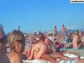 Public Nude Beach Swinger sex video In Summer 2015