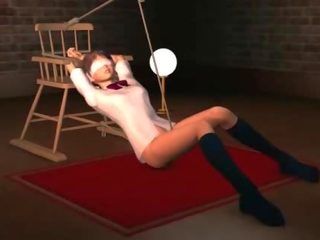 Anime sex movie slave in ropes submitted to sexual teasing