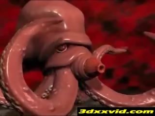 3d 情绪 青少年 creampied 由 tentacles!