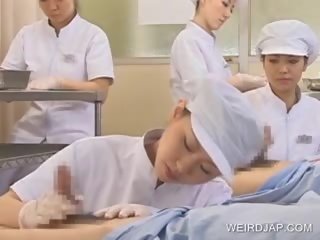 Japanese Nurse Slurping Cum Out Of hot to trot pecker