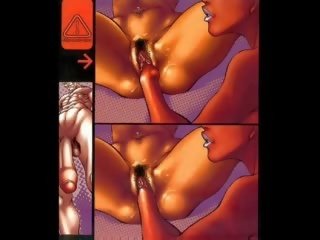 इंटररेशियल हार्डकोर विशाल स्तन कॉमिक्स