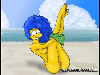 Simpsons adult clip parody