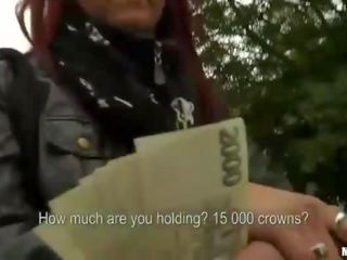Hyggelig tjekkisk babe terry analyzed til kontanter