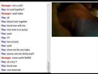 Different videos from omegle with shots of differen
