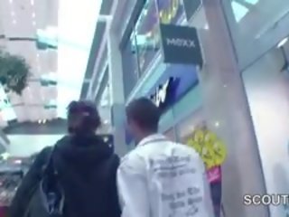 Young Czech Teen Fucked In Mall For Money By 2 German boys