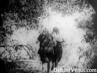 Aнтичен възрастен филм - а безплатно езда - рано 1900s еротичен филм