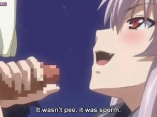 Očarujúce anime vampír majúce sex