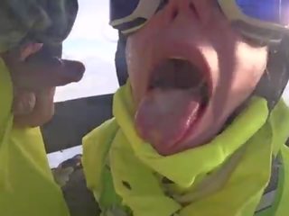 4k jemagat öňünde sperma on mouth in ski lift part 1, 2