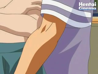 Panenský anime chňapnúť dostane jeho klitoris trela a potom fingered