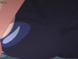 Sweety anime teenager získavanie búšil na dlážka