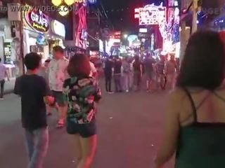 Tailandas suaugusieji klipas turistas eina pataja!