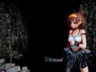 3d hentai anime schönheit wird gefickt hündchen unter den rock