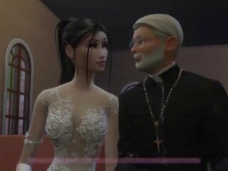 &lbrack;TRAILER&rsqb; Bride enjoying the last days before getting married&period; xxx video with the priest before the ceremony - Naughty Betrayal