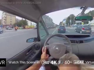 [holivr] מכונית מבוגר וידאו הַרפַּתקָה 100% driving זיון 360 vr סקס וידאו