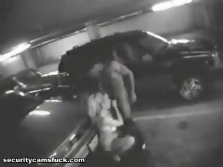 Real vida estacionamiento mucho grande adulto vídeo porno de disparo por la seguridad cámara web