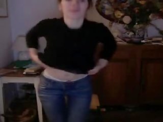 Excellent daughter Flashing On Webcam