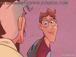 The young man from church - The Naughty Home Animation