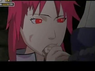 Naruto dirty clip Karin comes Sasuke cums