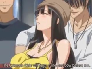 Big Titted Anime xxx movie Slave Gets Nipples Pinched In Public
