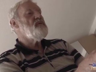 Old Young - Big phallus Grandpa Fucked by Teen she licks thick old man peter