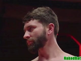 Wrestling hunk facializing stud shortly thereafter anal