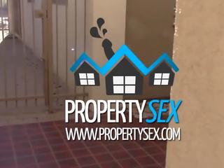 Propertysex bersemangat realtor diperas ke x rated video renting kantor ruang