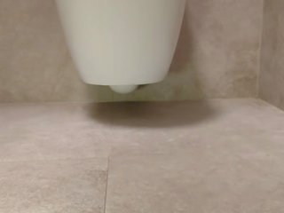 Inviting feet in the toilet