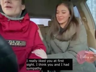 Meglesés kamera igazi orosz leszopás -ban autó -val conversations